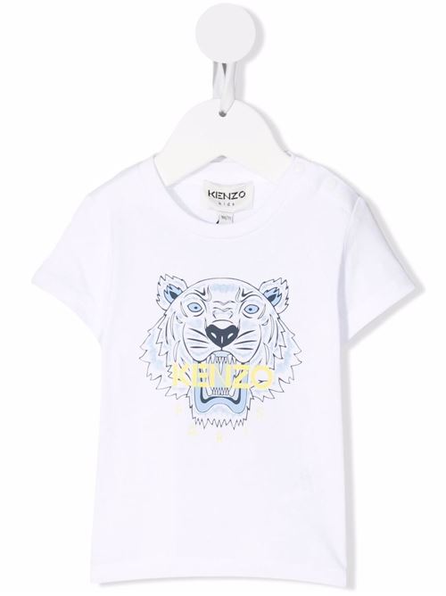 T-shirt baby con stampa tigre e scritta logo sul petto KENZO Kids | K0539310B